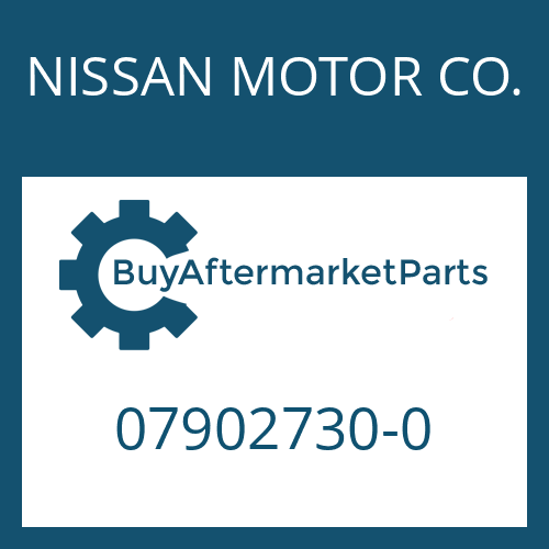 NISSAN MOTOR CO. 07902730-0 - GASKET