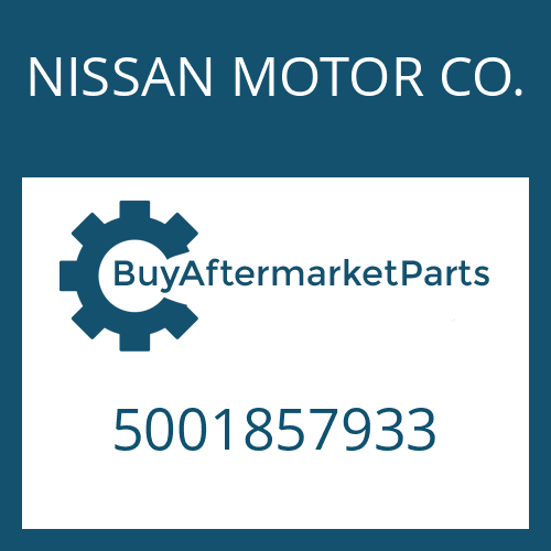 NISSAN MOTOR CO. 5001857933 - TYPE PLATE