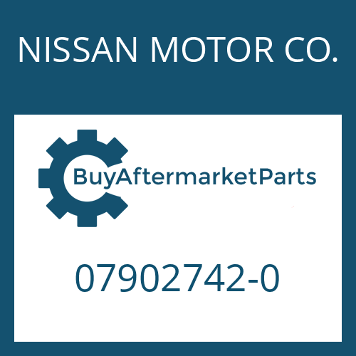 NISSAN MOTOR CO. 07902742-0 - CONNECTION PLATE