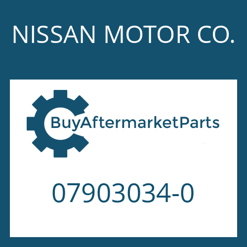 NISSAN MOTOR CO. 07903034-0 - IDLER GEAR