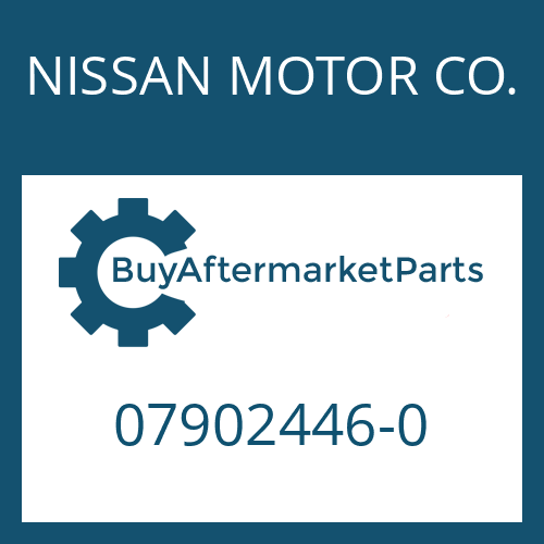 NISSAN MOTOR CO. 07902446-0 - SPEEDOMETER WORM