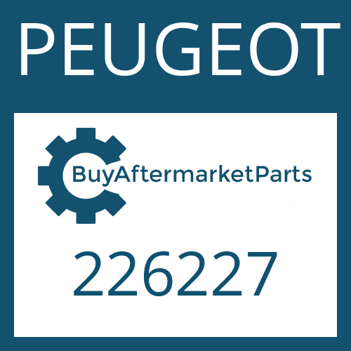 PEUGEOT 226227 - PUMP