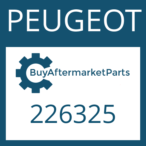 PEUGEOT 226325 - ROUND SEALING RING