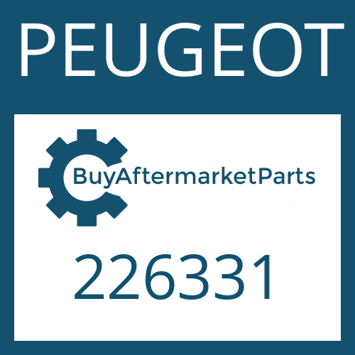 PEUGEOT 226331 - FILTER