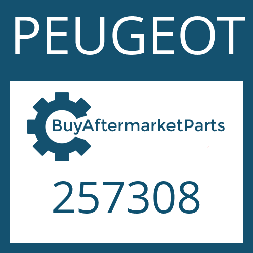 PEUGEOT 257308 - VALVE ORIFICE