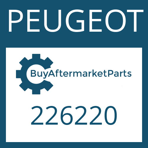 PEUGEOT 226220 - PUMP