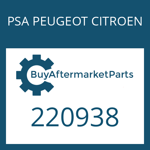 PSA PEUGEOT CITROEN 220938 - GASKET