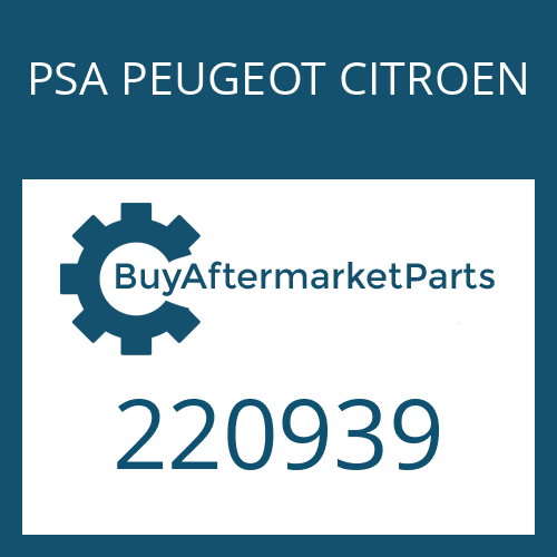 PSA PEUGEOT CITROEN 220939 - GASKET