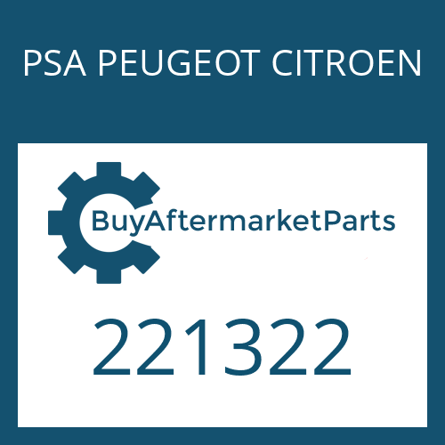 PSA PEUGEOT CITROEN 221322 - OIL TANK