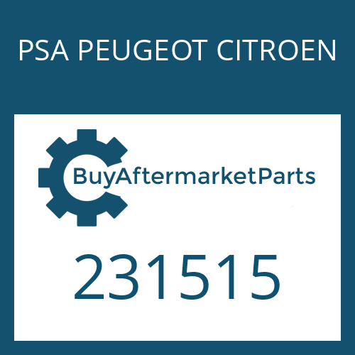 PSA PEUGEOT CITROEN 231515 - RETAINING RING