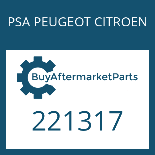 PSA PEUGEOT CITROEN 221317 - OIL PAN