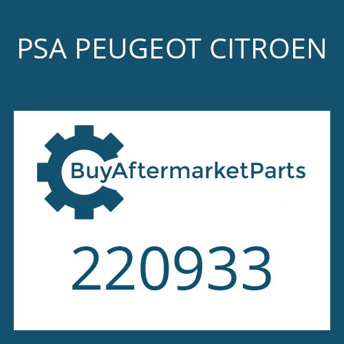 PSA PEUGEOT CITROEN 220933 - GASKET