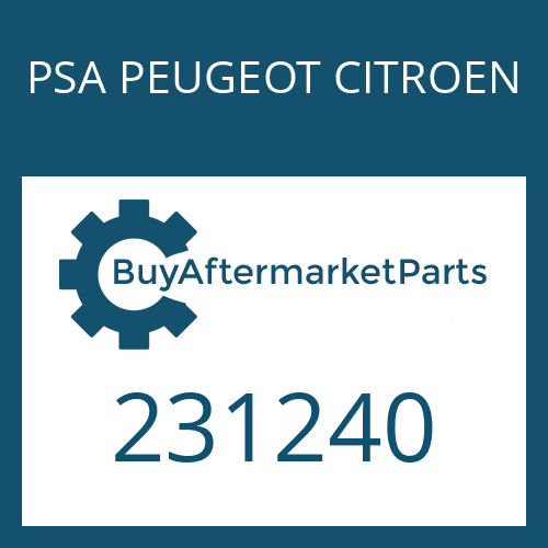 PSA PEUGEOT CITROEN 231240 - ROUND SEALING RING