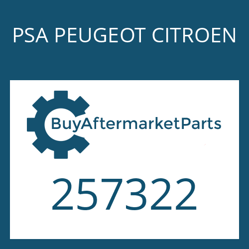 PSA PEUGEOT CITROEN 257322 - GASKET