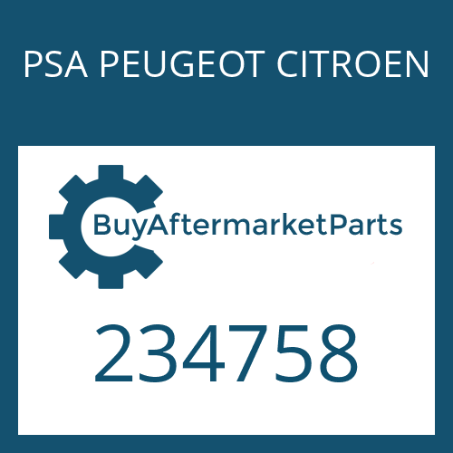 PSA PEUGEOT CITROEN 234758 - BEARING SET