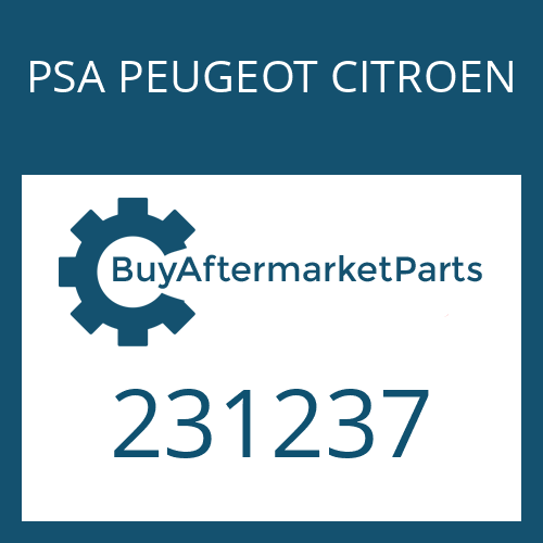 PSA PEUGEOT CITROEN 231237 - ROUND SEALING RING