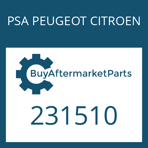 PSA PEUGEOT CITROEN 231510 - INTERMEDIATE RING