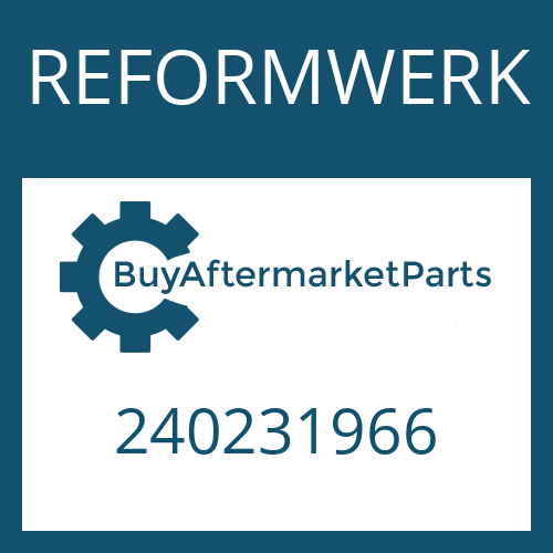 REFORMWERK 240231966 - INPUT FLANGE