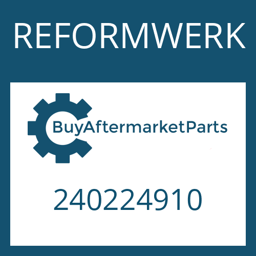 REFORMWERK 240224910 - BRAKE DRUM