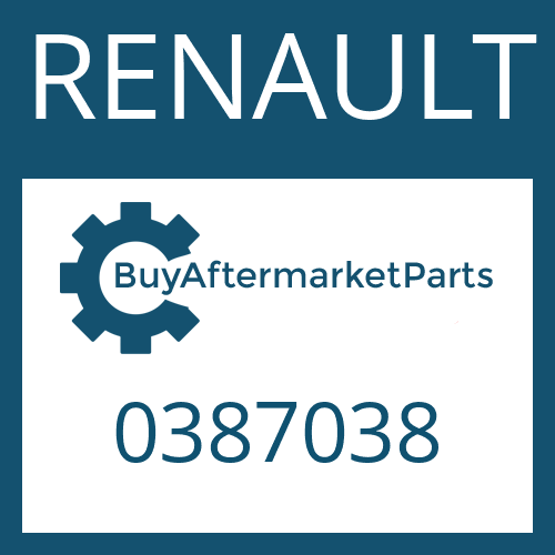 RENAULT 0387038 - END CAP