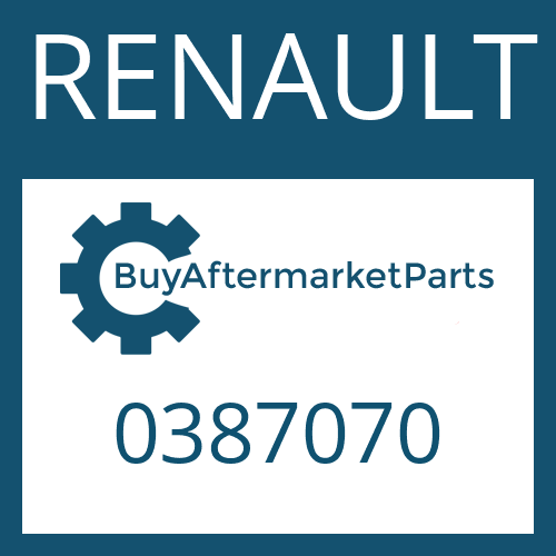 RENAULT 0387070 - O-RING