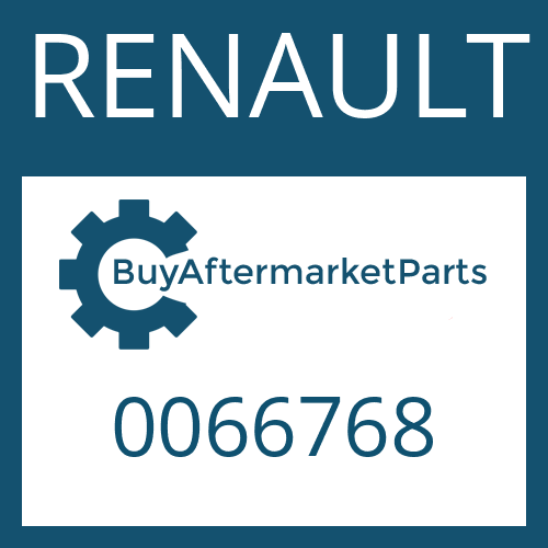 RENAULT 0066768 - REDUCTION PIECE