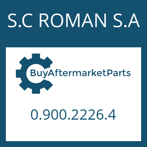 S.C ROMAN S.A 0.900.2226.4 - SCREW PLUG