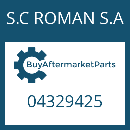 S.C ROMAN S.A 04329425 - O-RING