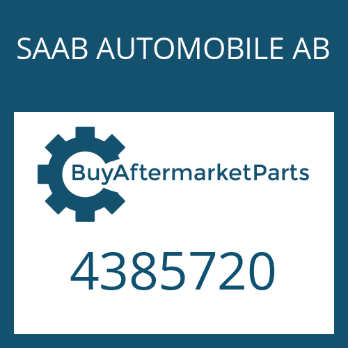 SAAB AUTOMOBILE AB 4385720 - BREATHER