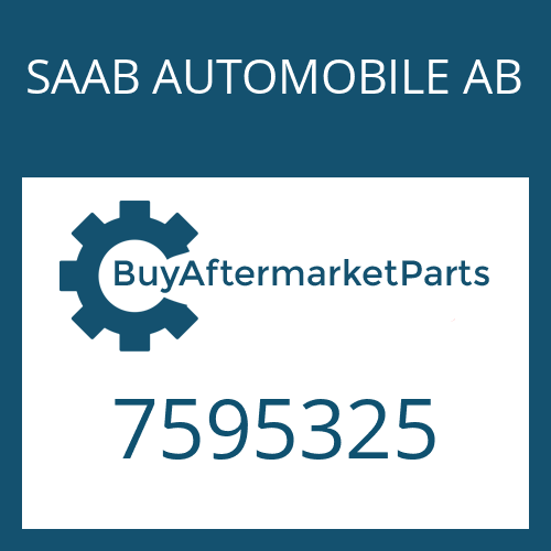 SAAB AUTOMOBILE AB 7595325 - ROUND SEALING RING