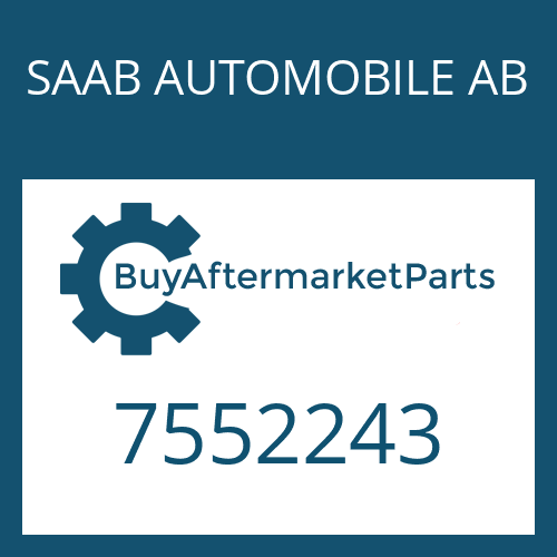 SAAB AUTOMOBILE AB 7552243 - ROUND SEALING RING