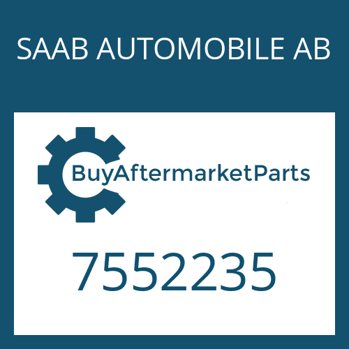 SAAB AUTOMOBILE AB 7552235 - ROUND SEALING RING