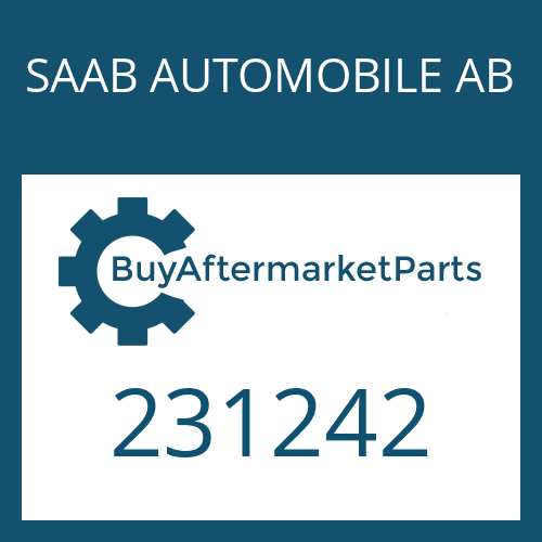 SAAB AUTOMOBILE AB 231242 - ROUND SEALING RING