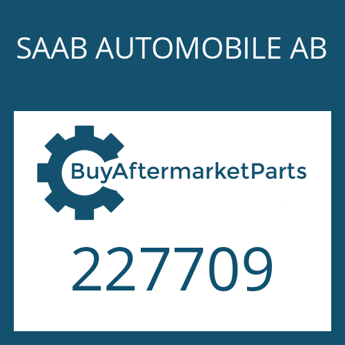 SAAB AUTOMOBILE AB 227709 - OIL TUBE