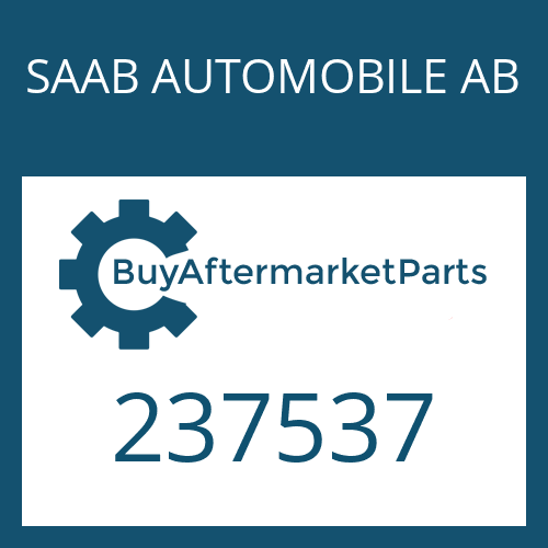 SAAB AUTOMOBILE AB 237537 - SHIM PLATE