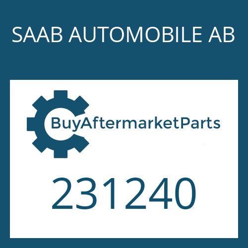 SAAB AUTOMOBILE AB 231240 - ROUND SEALING RING