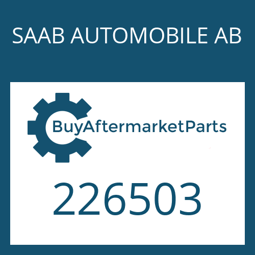 SAAB AUTOMOBILE AB 226503 - CAP