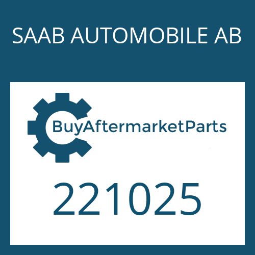 SAAB AUTOMOBILE AB 221025 - SCREW