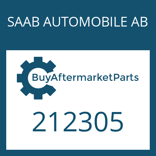 SAAB AUTOMOBILE AB 212305 - FIXING PLATE