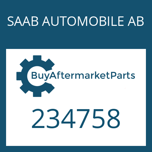 SAAB AUTOMOBILE AB 234758 - BEARING SET