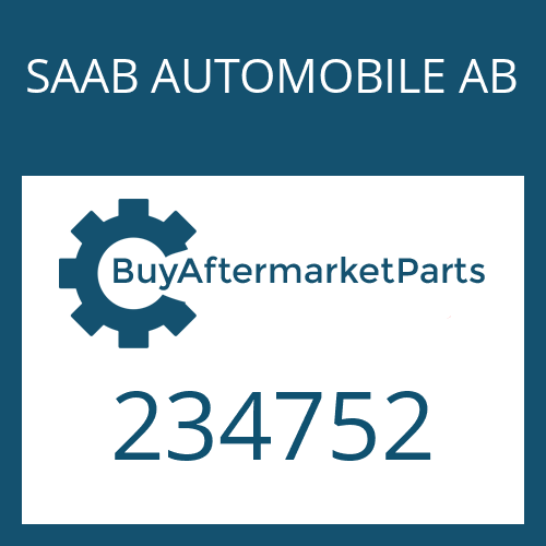 SAAB AUTOMOBILE AB 234752 - BEARING SET