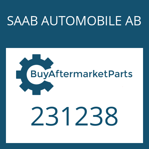 SAAB AUTOMOBILE AB 231238 - ROUND SEALING RING