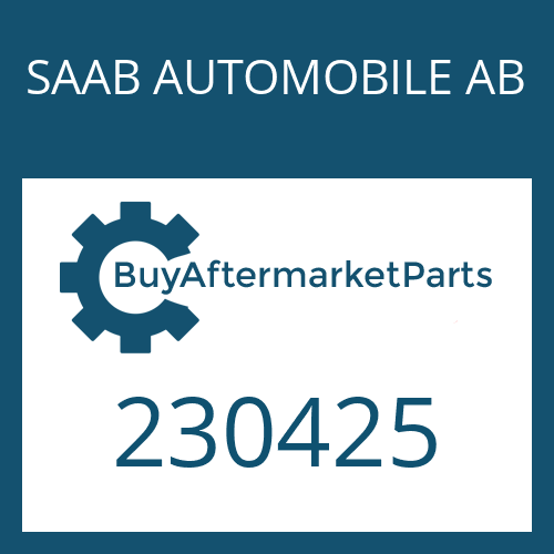 SAAB AUTOMOBILE AB 230425 - PISTON RING