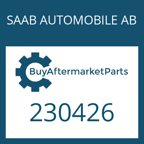 SAAB AUTOMOBILE AB 230426 - PISTON RING