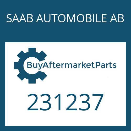 SAAB AUTOMOBILE AB 231237 - ROUND SEALING RING