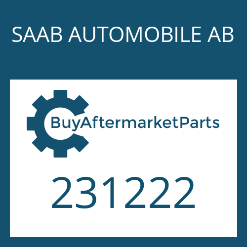 SAAB AUTOMOBILE AB 231222 - ROUND SEALING RING