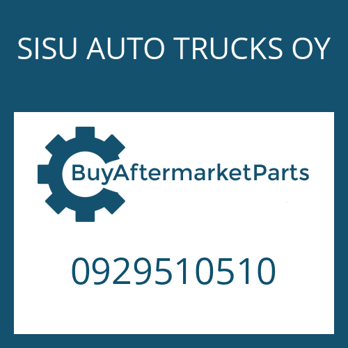 SISU AUTO TRUCKS OY 0929510510 - SNAP RING