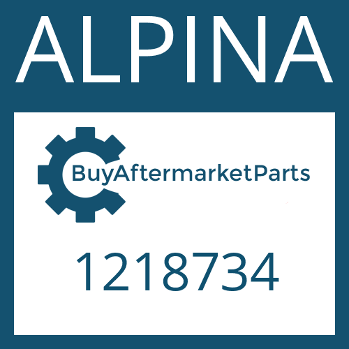ALPINA 1218734 - INTERMEDIATE PLATE