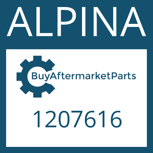 ALPINA 1207616 - HEXALOBULAR DRIVING SCREW