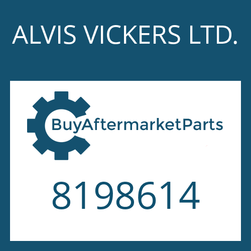 ALVIS VICKERS LTD. 8198614 - COVER